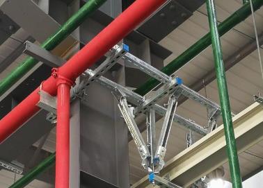 阜平该抗震支架的整体式支吊架结构协调性好